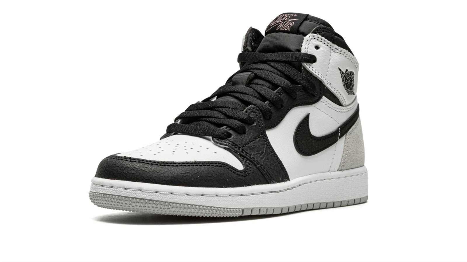 Air Jordan 1 Retro High OG Stage Haze - Iconic White & Black Leather Sneaker