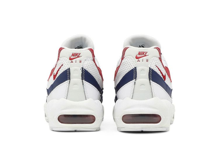 Nike Air Max 95 White Deep Royal Blue Gym Red