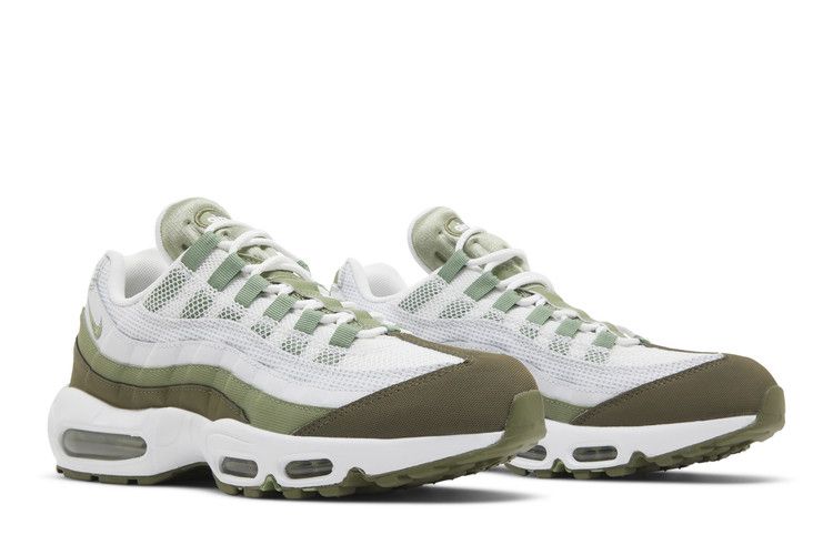 Nike Air Max 95 White Medium Olive Oil Green