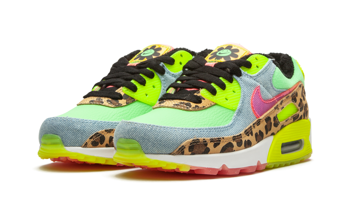 W Air Max 90 LX "Denim Leopard Print" CW3499 300