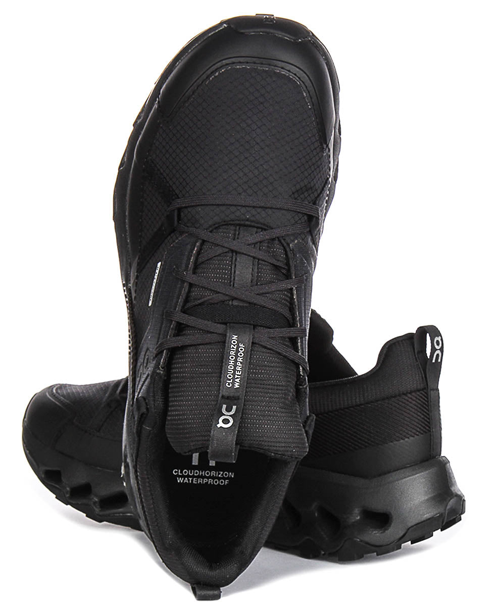 On Running Cloudhorizon Waterproof In Black For Men