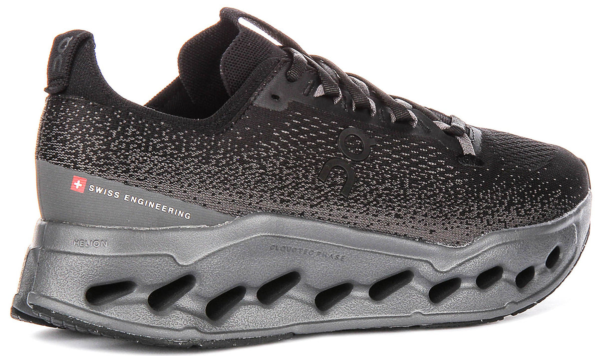 On Running Cloudsurfer Max In Black Grey For Men