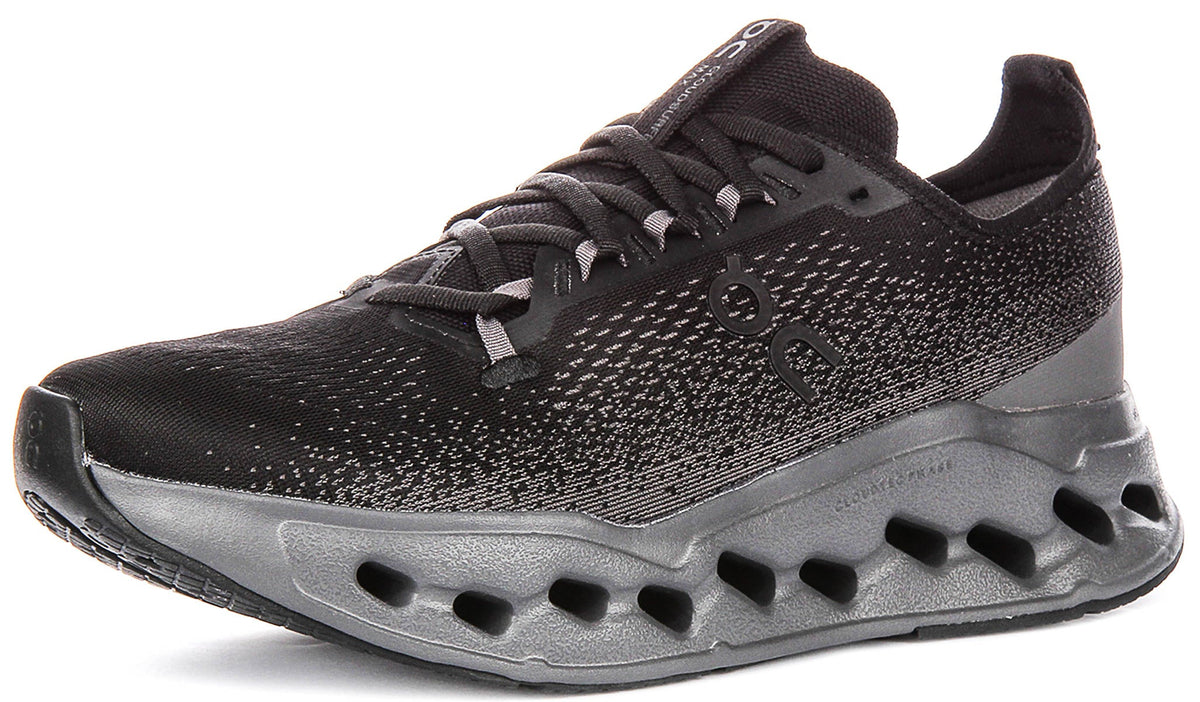 On Running Cloudsurfer Max In Black Grey For Men
