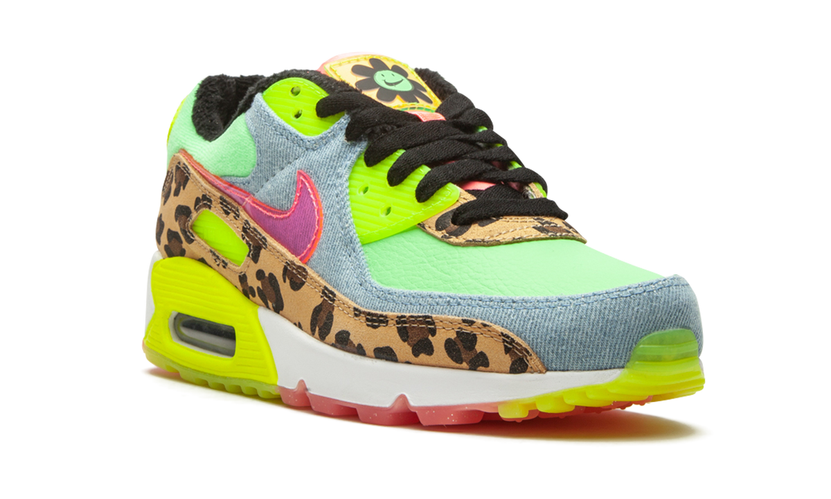 W Air Max 90 LX "Denim Leopard Print" CW3499 300