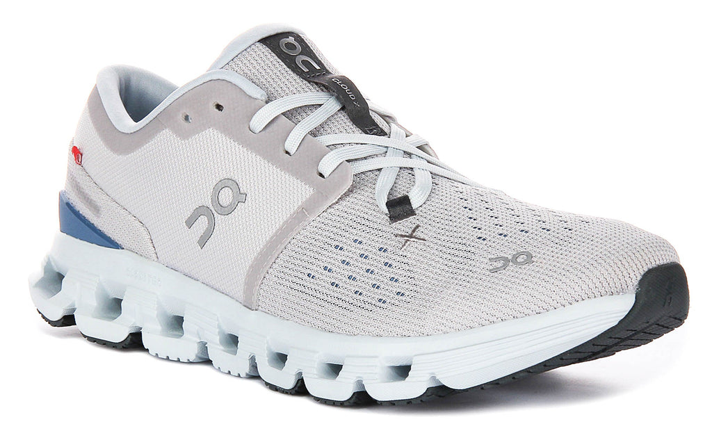 On Running Cloud X 4 In Grey Blue For Women