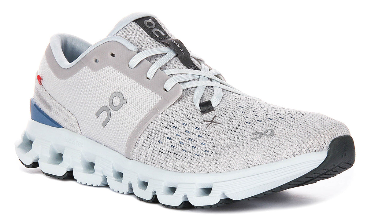 On Running Cloud X 4 In Grey Blue For Women