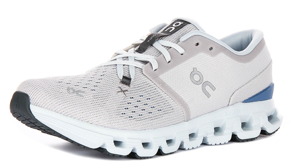 On Running Cloud X 4 In Grey Blue For Women