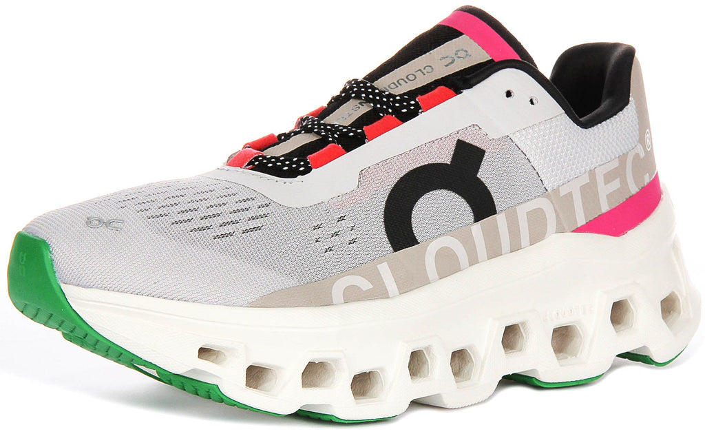 On Running Cloudmonster In Ivory For Women