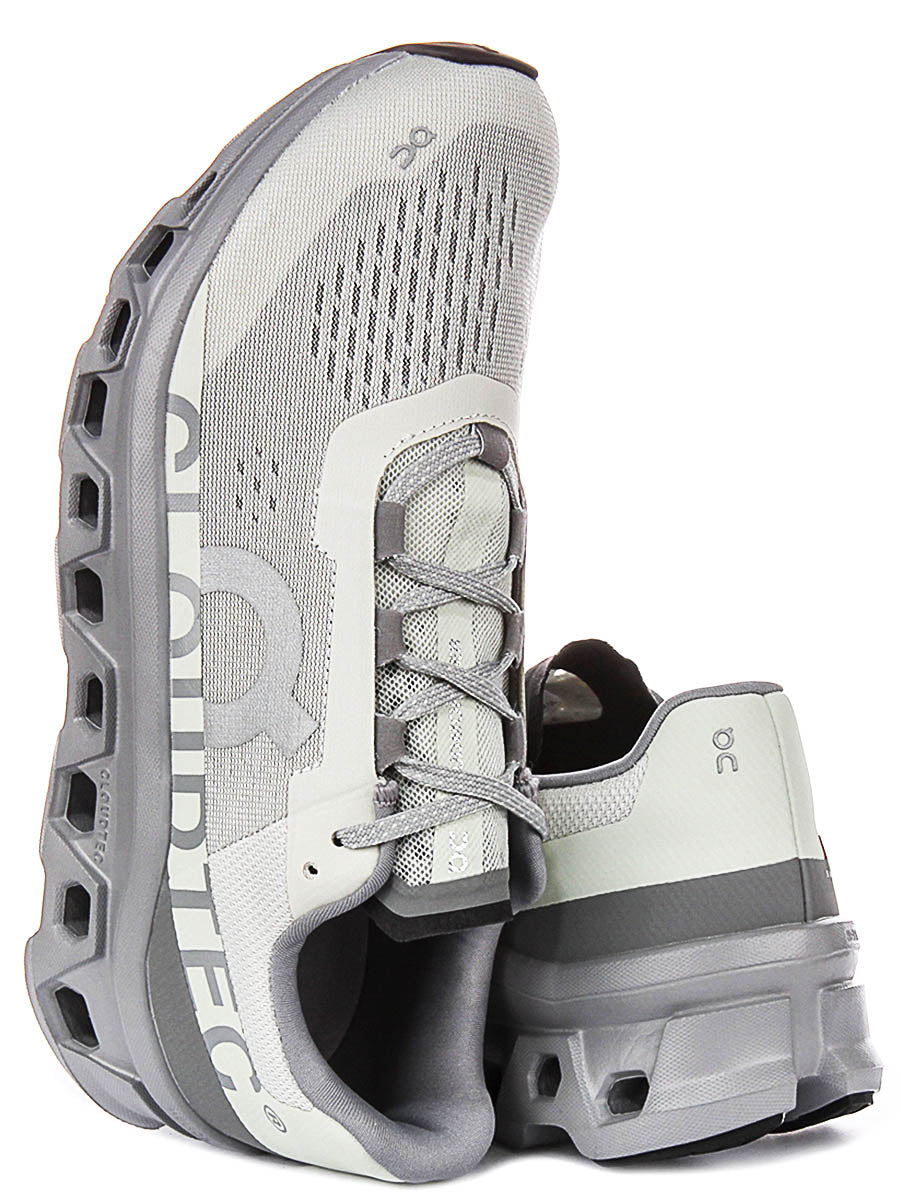 On Running Cloudmonster In Light Grey For Men