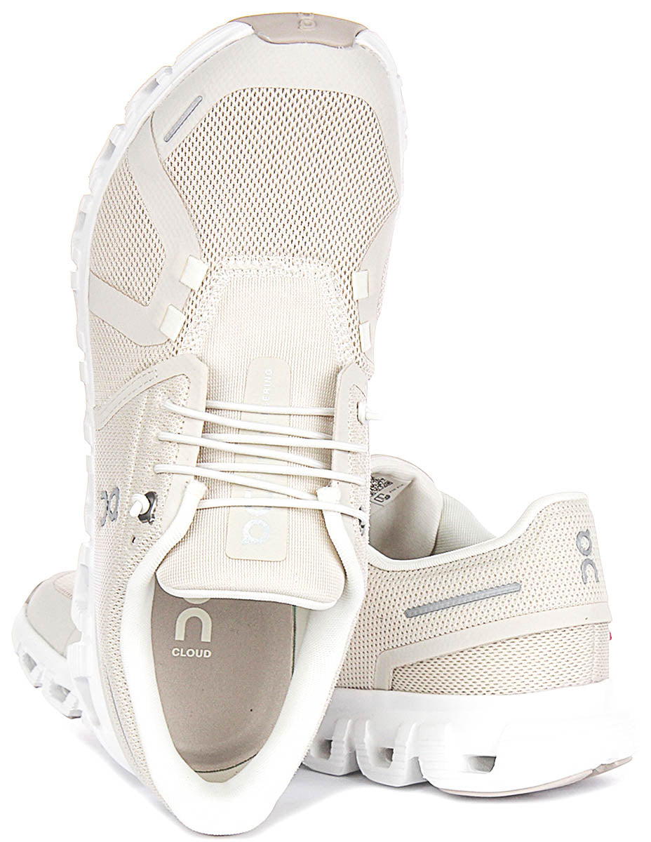 On Running Cloud 6 In Pearl White For Women