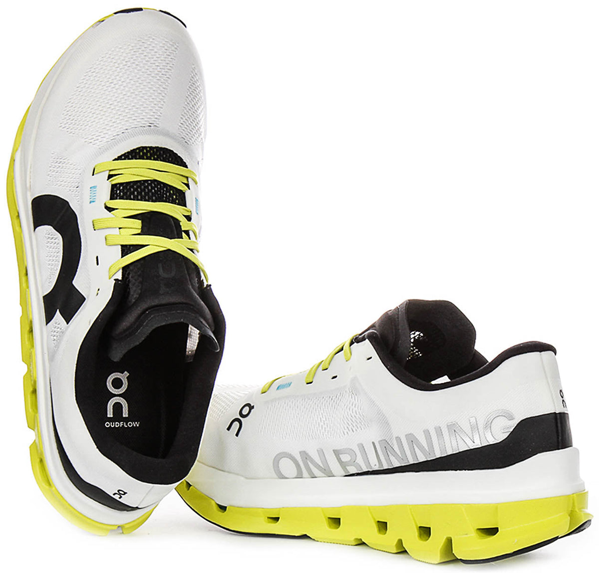 On Running Cloudflow 5 In White Green For Men
