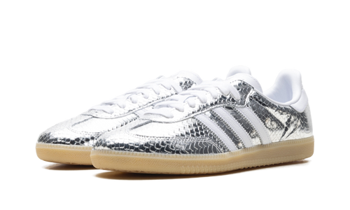 Adidas Samba OG WMNS "Patent Snakeskin Silver Metallic" IH9016